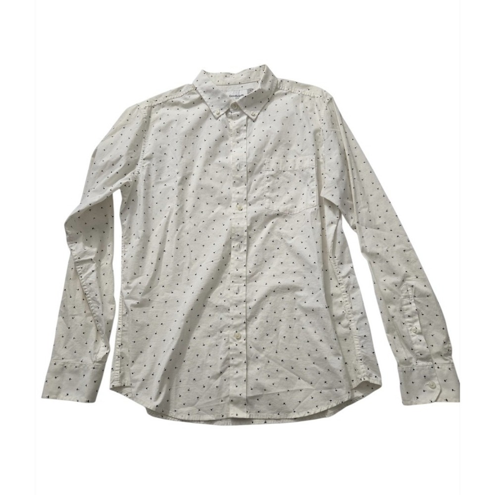 Men's Long Sleeve Button-Down Casual Shirt - Goodfellow & Co palm tree print